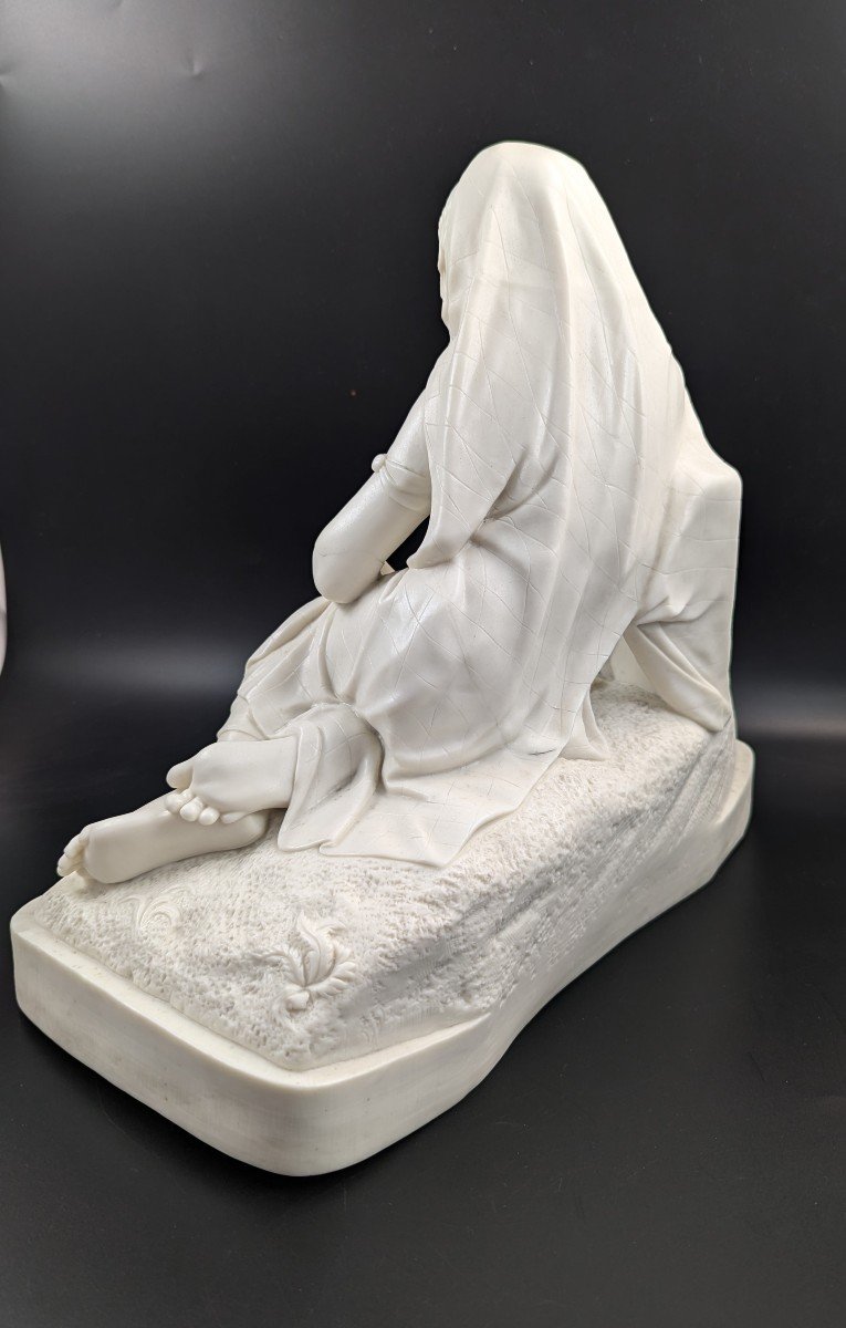 William Boyton Kirk, Parian Figurine "evangeline," Worcester, C. 1853.-photo-4