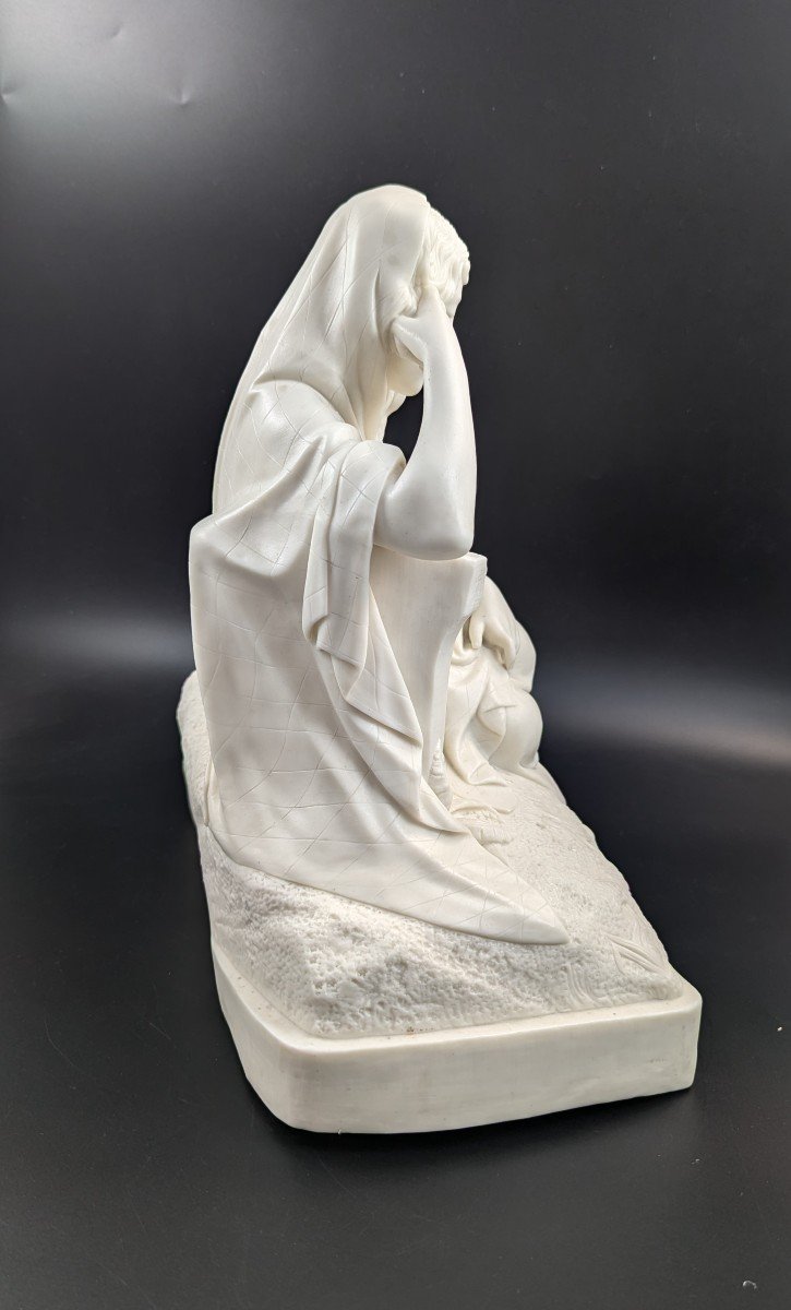 William Boyton Kirk, Parian Figurine "evangeline," Worcester, C. 1853.-photo-2