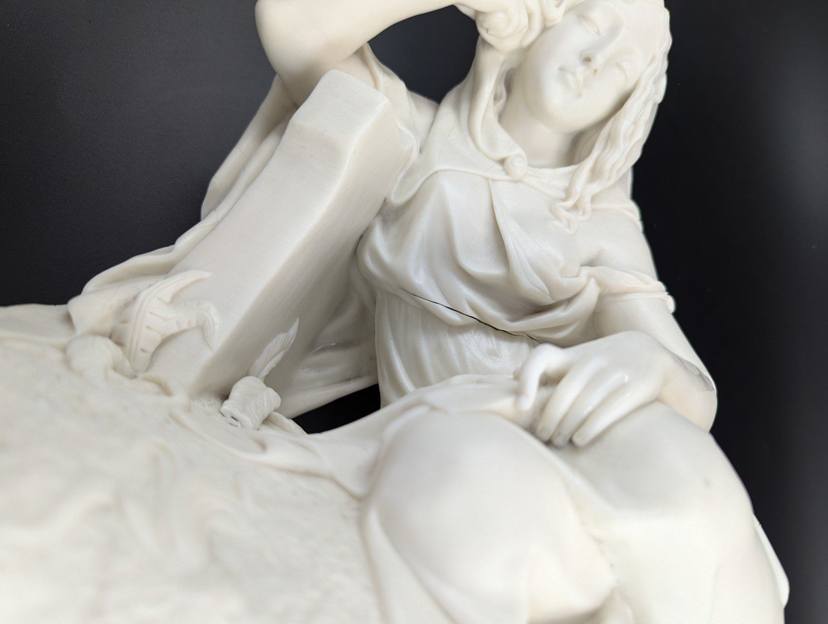 William Boyton Kirk, Parian Figurine "evangeline," Worcester, C. 1853.-photo-8