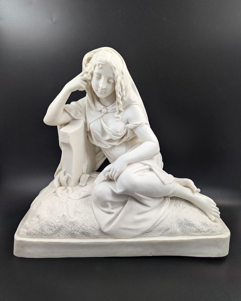 William Boyton Kirk, Parian Figurine "evangeline," Worcester, C. 1853.