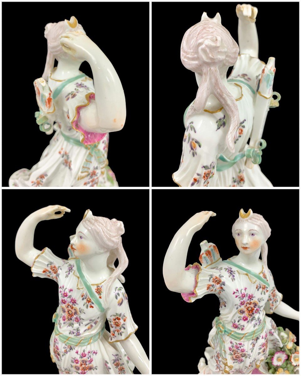 Figurine De Diane En Porcelaine Tendre, William Duesbury & Co, Vers 1765-photo-7