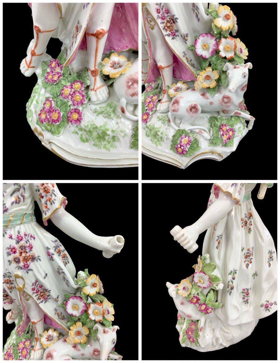 Figurine De Diane En Porcelaine Tendre, William Duesbury & Co, Vers 1765-photo-8