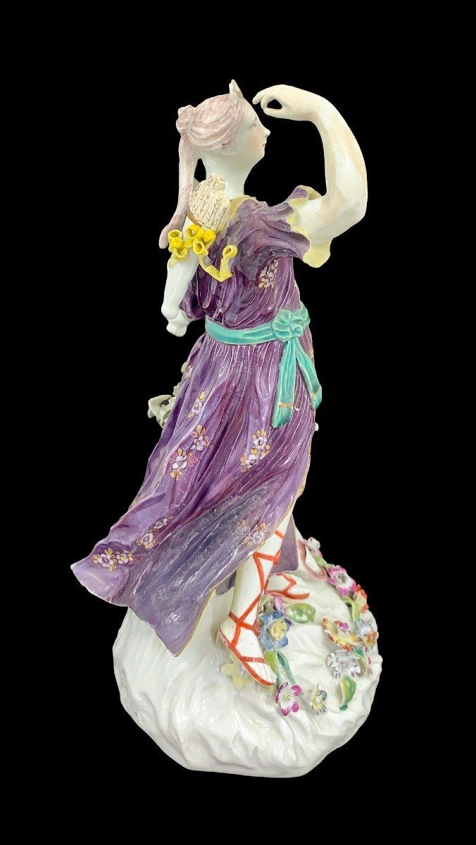 Figurine De Diana En Porcelaine Tendre De Derby, Période Patch, William Dusbury & Co, Ca.-photo-4