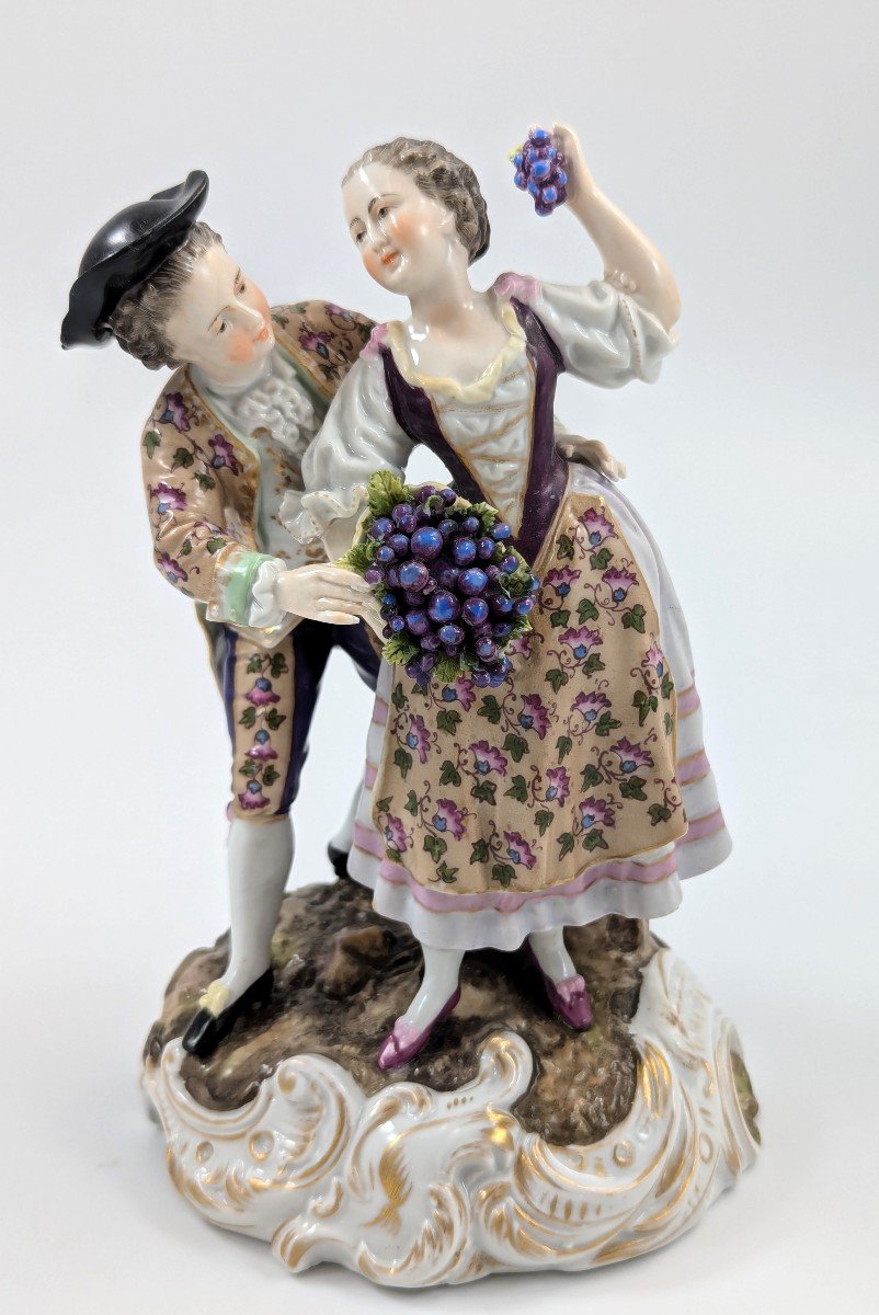 Antique Porcelain Figurine ,triebner, Ens & Eckert, Volkstedt, C. 1877-photo-3