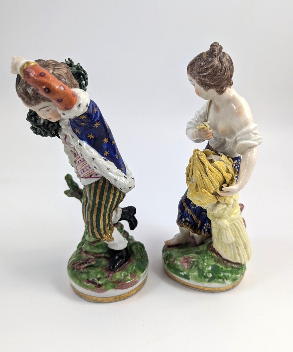 Porcelain Figurines - Seasons Allegorical, Chelsea-derby, C. 1770-photo-2