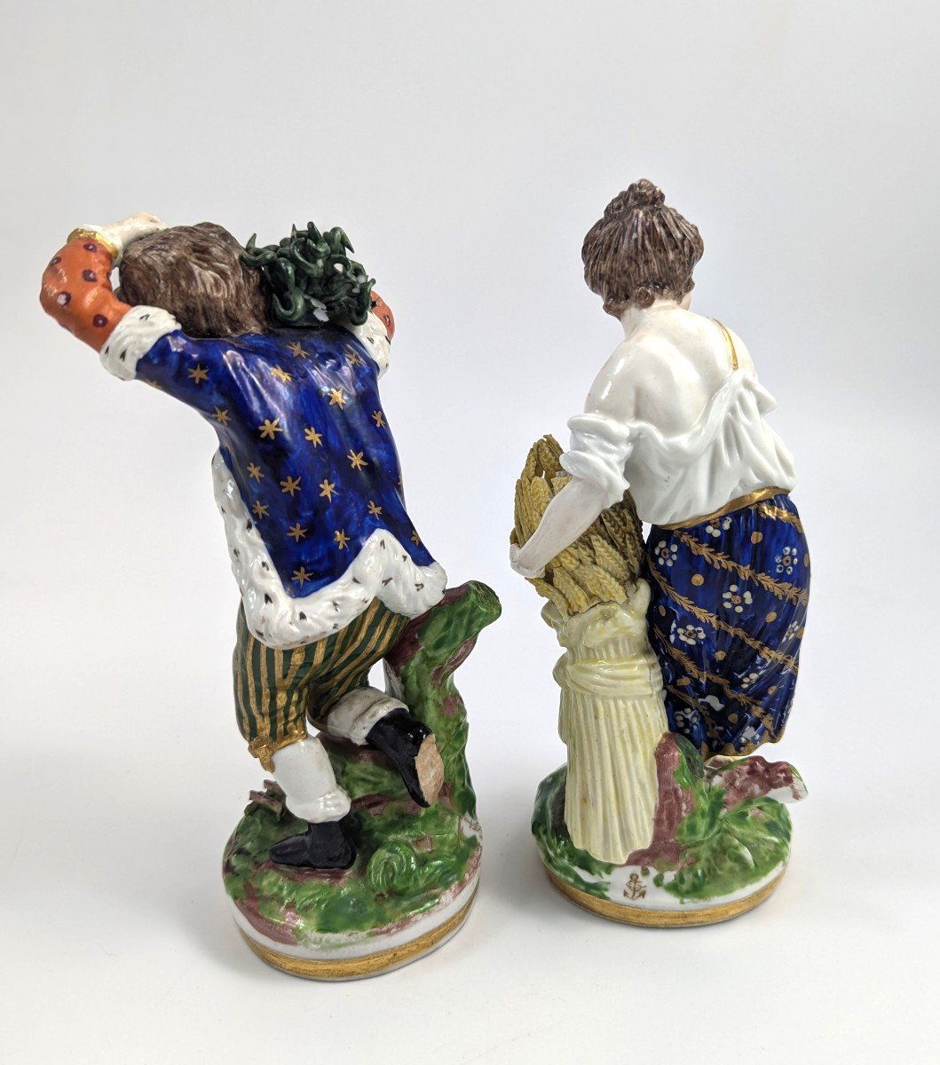 Porcelain Figurines - Seasons Allegorical, Chelsea-derby, C. 1770-photo-3