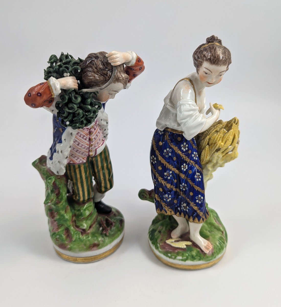 Porcelain Figurines - Seasons Allegorical, Chelsea-derby, C. 1770-photo-2