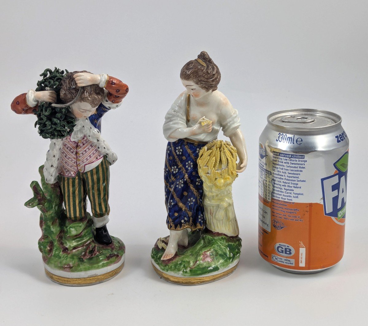 Porcelain Figurines - Seasons Allegorical, Chelsea-derby, C. 1770-photo-6