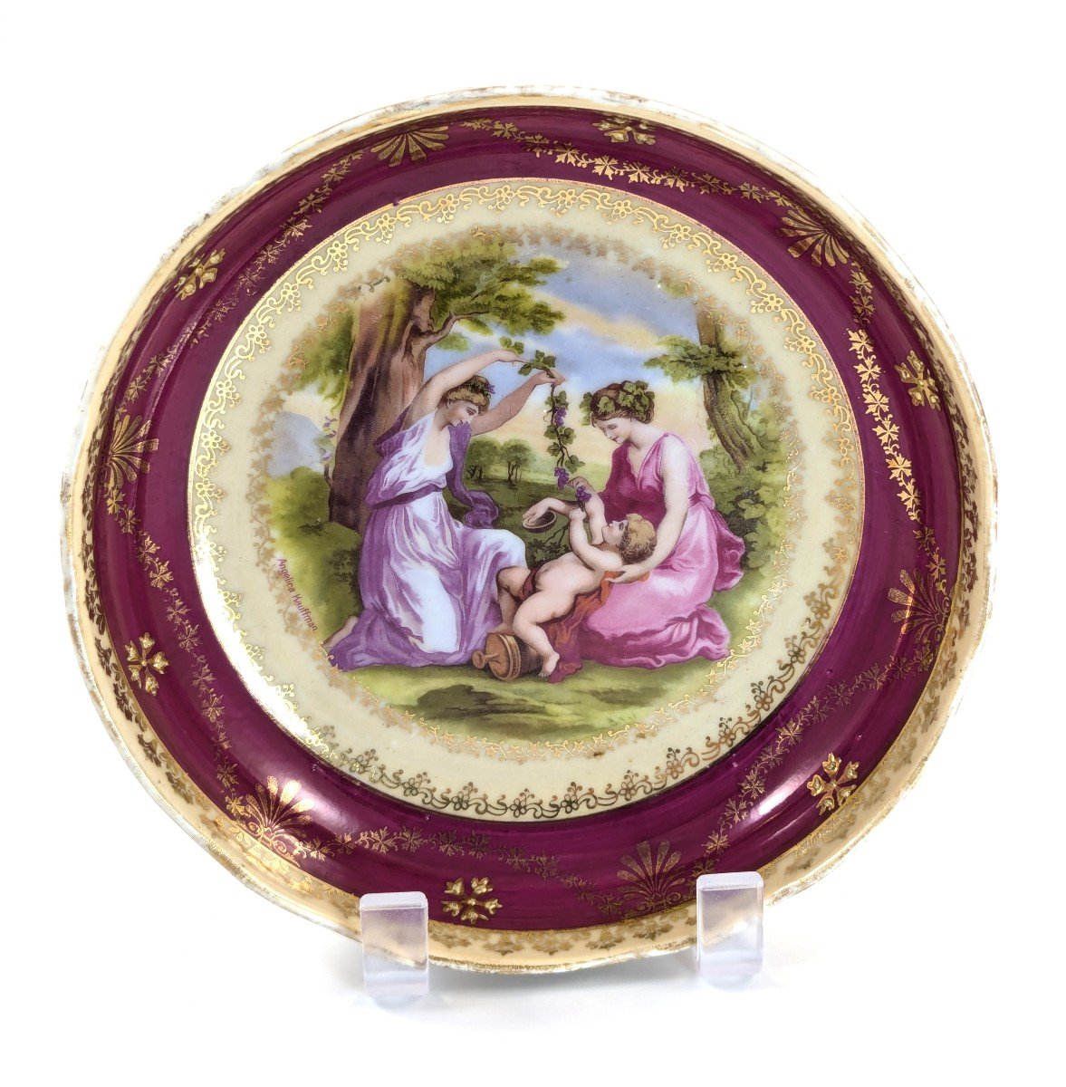 Antique Porcelain  Plate, Beyer And Bock, Volkstedt - Rudolstadt, C.1905.