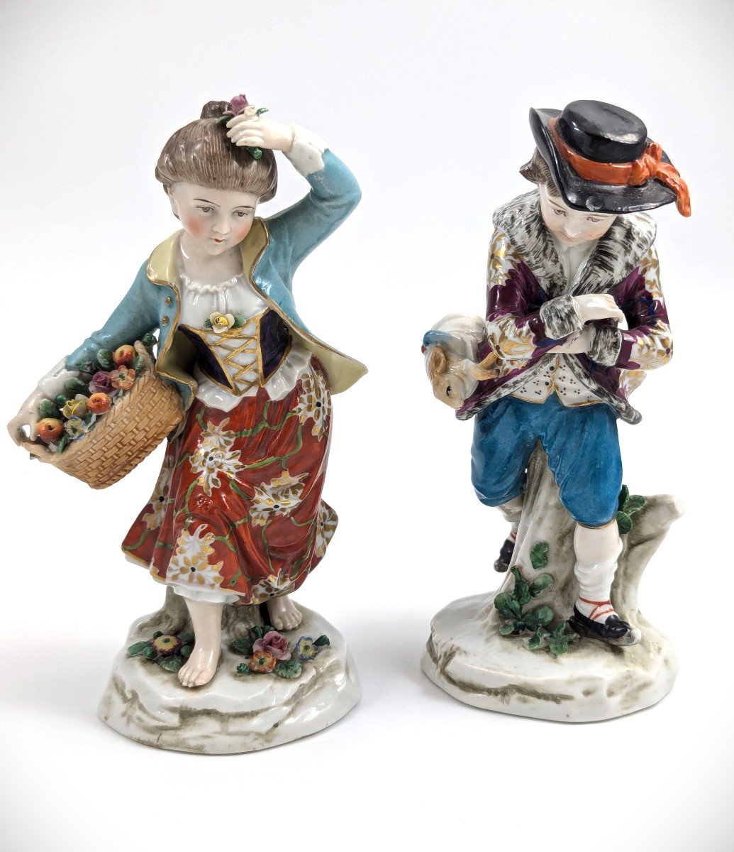 Figurines Anciennes En Porcelaine De La Série Des « Saisons », Samson, 19e Siècle