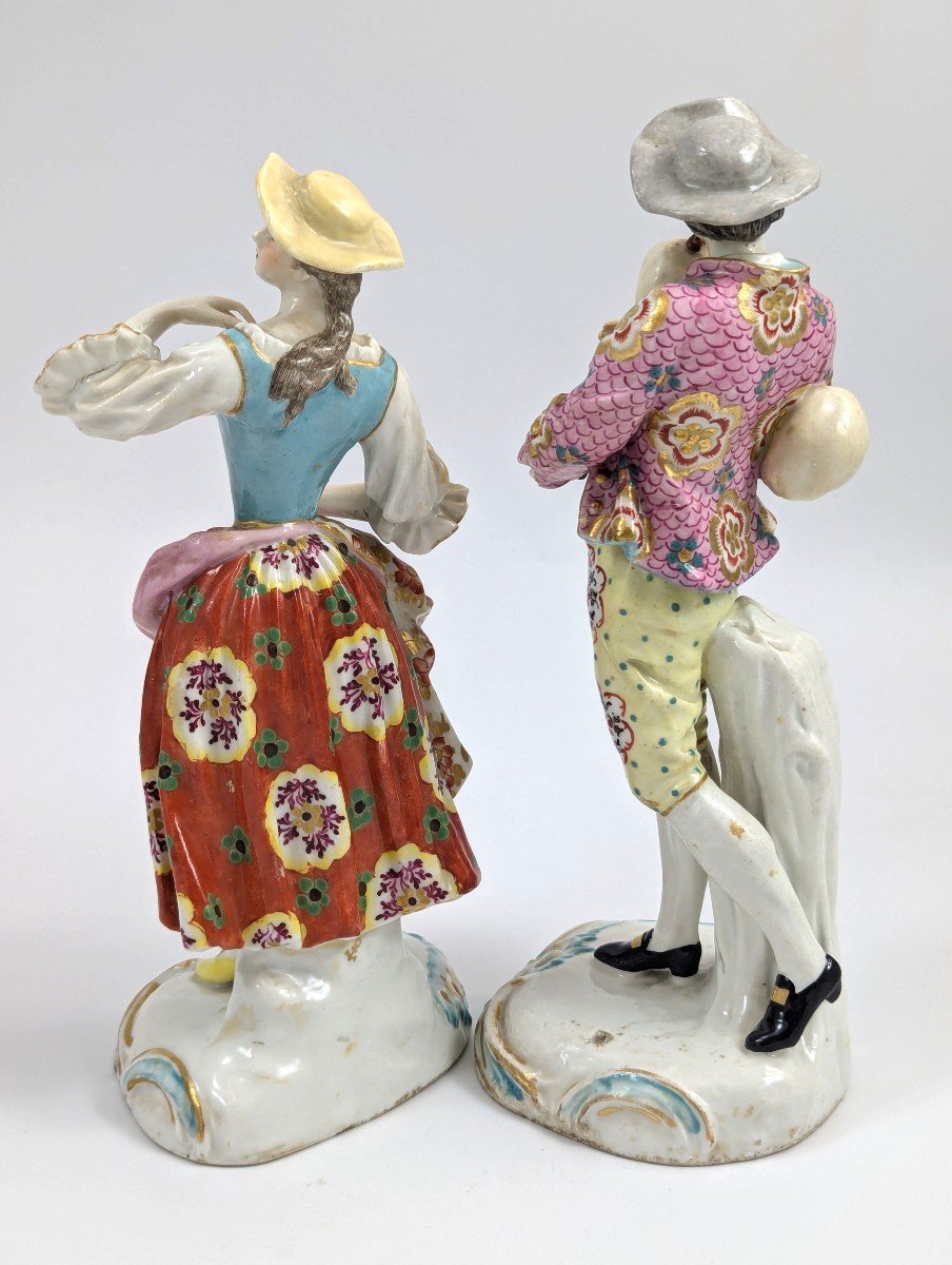 Antique Chelsea Porcelain Figurines, C. 1760-photo-3