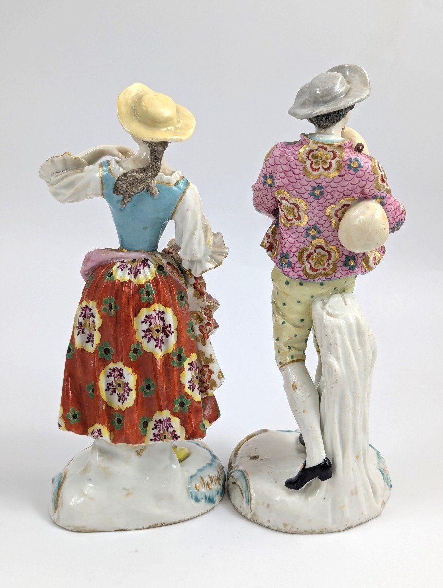 Antique Chelsea Porcelain Figurines, C. 1760-photo-4