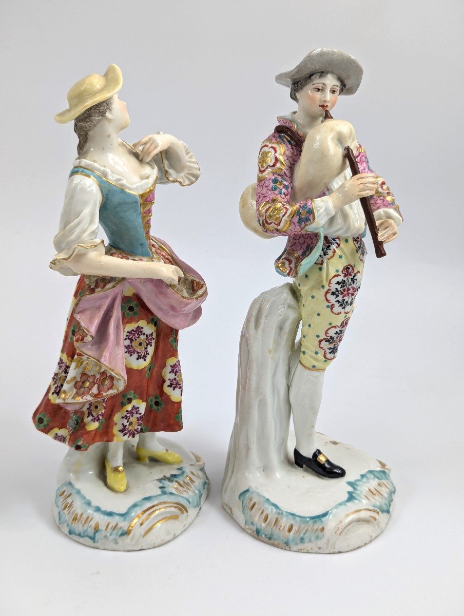 Antique Chelsea Porcelain Figurines, C. 1760-photo-2