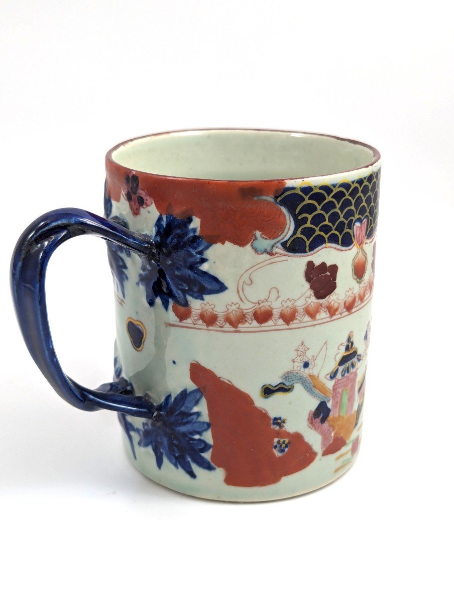 Kangxi Imari  Large Porcelain Mug 'tankard', 1700s-photo-3