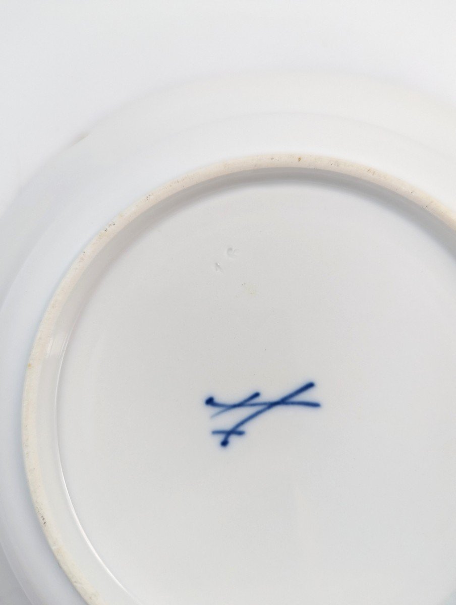 Ancienne Assiette à Motif « Gelber Löwe » De Meissen Kakiemon-photo-1