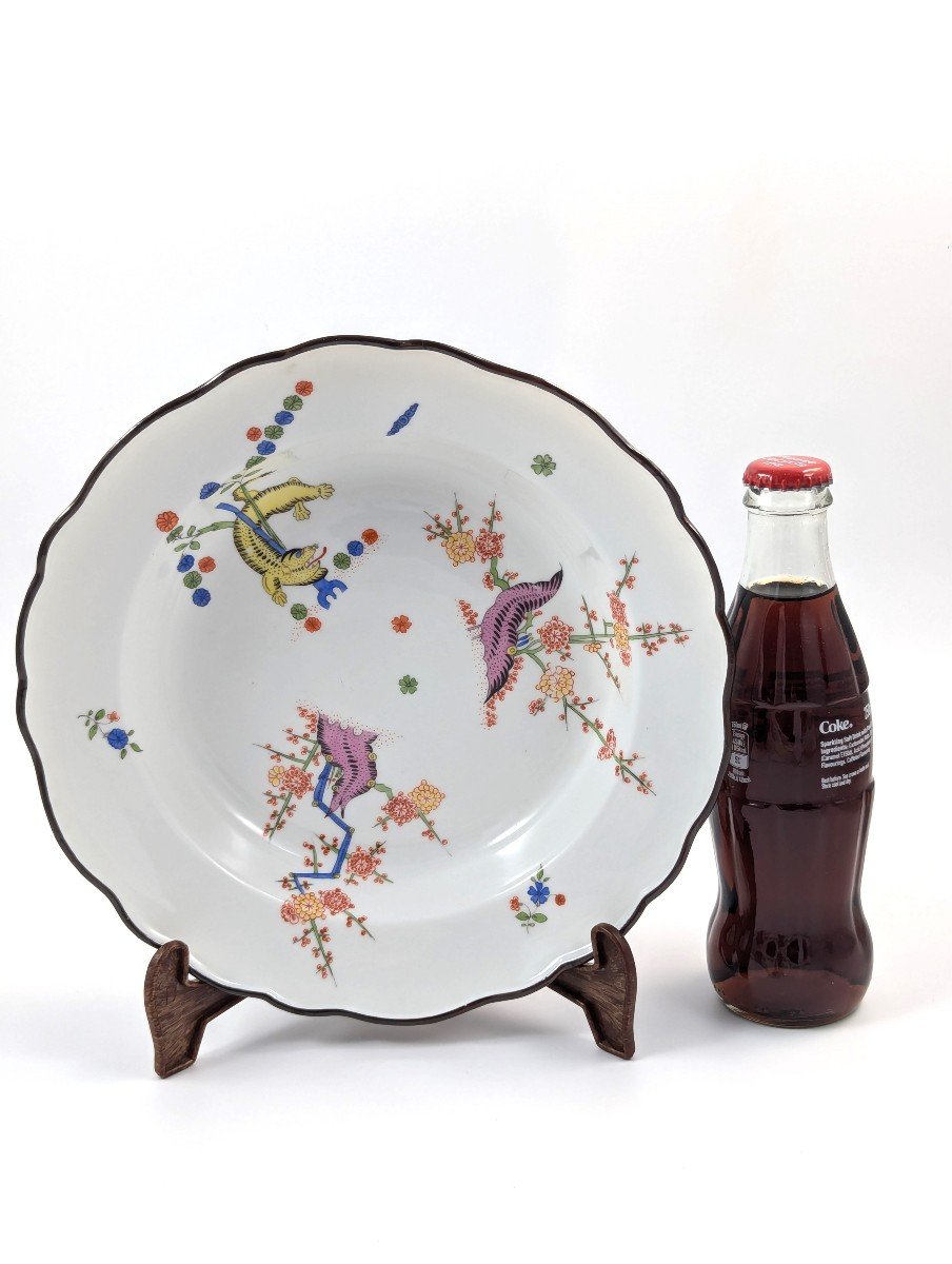 Ancienne Assiette à Motif « Gelber Löwe » De Meissen Kakiemon-photo-6