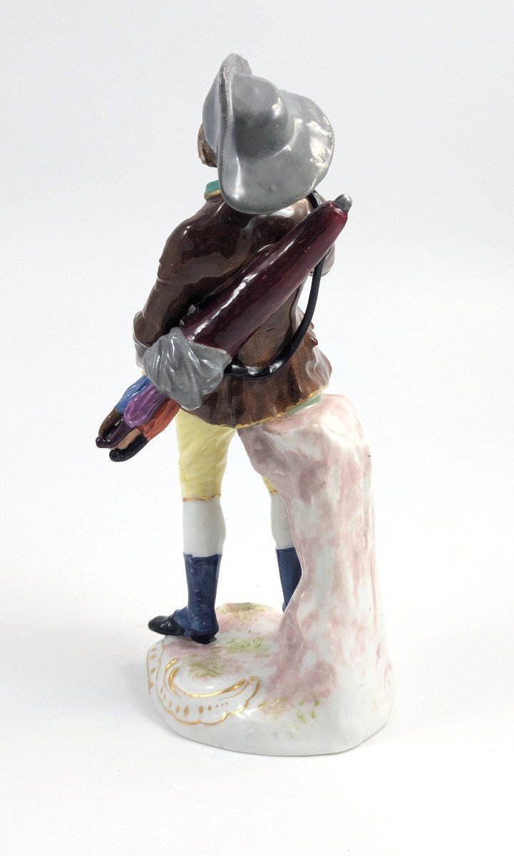 Porcelain Figurine “umbrella Seller,” Samson, France, 1860-photo-4