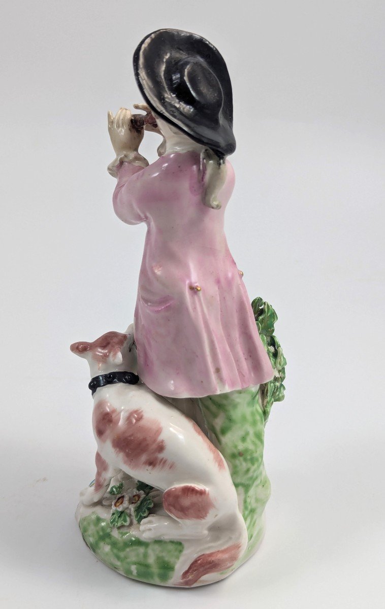 Figurine En Porcelaine De Derby Représentant Un Berger Avec Une Pipe, 1760-photo-4