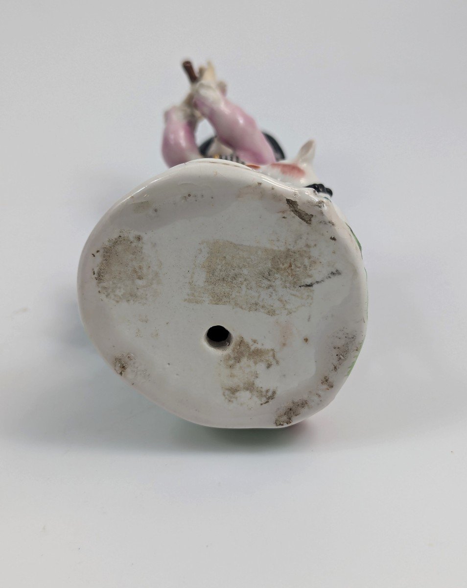 Figurine En Porcelaine De Derby Représentant Un Berger Avec Une Pipe, 1760-photo-4