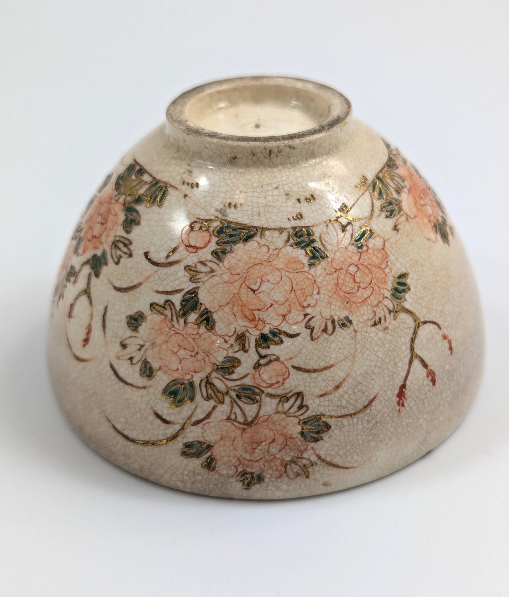 Bol à Thé Japonais (chawan), Style Ninsei Kyo-ware, Fin De La Période Edo (1800-1849)-photo-6