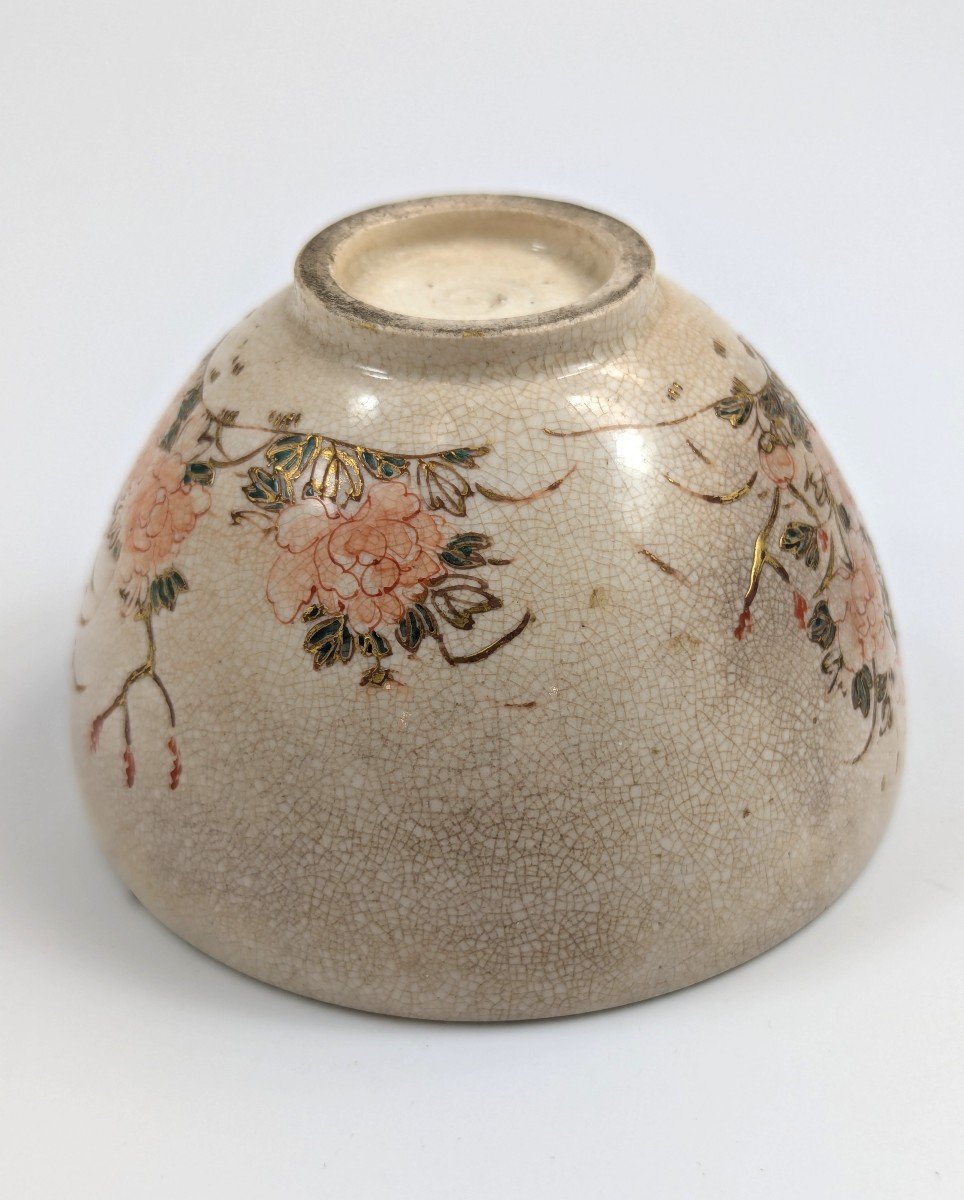 Bol à Thé Japonais (chawan), Style Ninsei Kyo-ware, Fin De La Période Edo (1800-1849)-photo-7