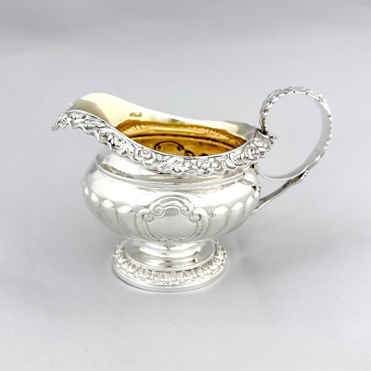 Scottish Silver Sugar Bowl And Milk Jug, 1822 .charles Bendy-photo-3