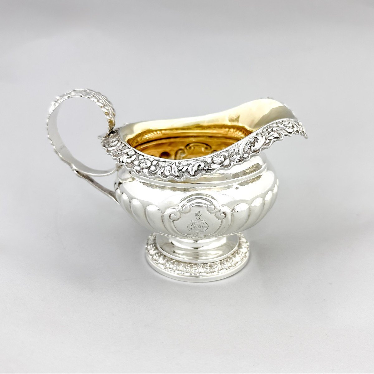 Scottish Silver Sugar Bowl And Milk Jug, 1822 .charles Bendy-photo-4