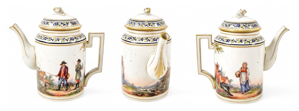 Imperial Russian Porcelain Catherine II Tête-à-tête Coffee Service, C. 1762-1796, St Petersburg-photo-2