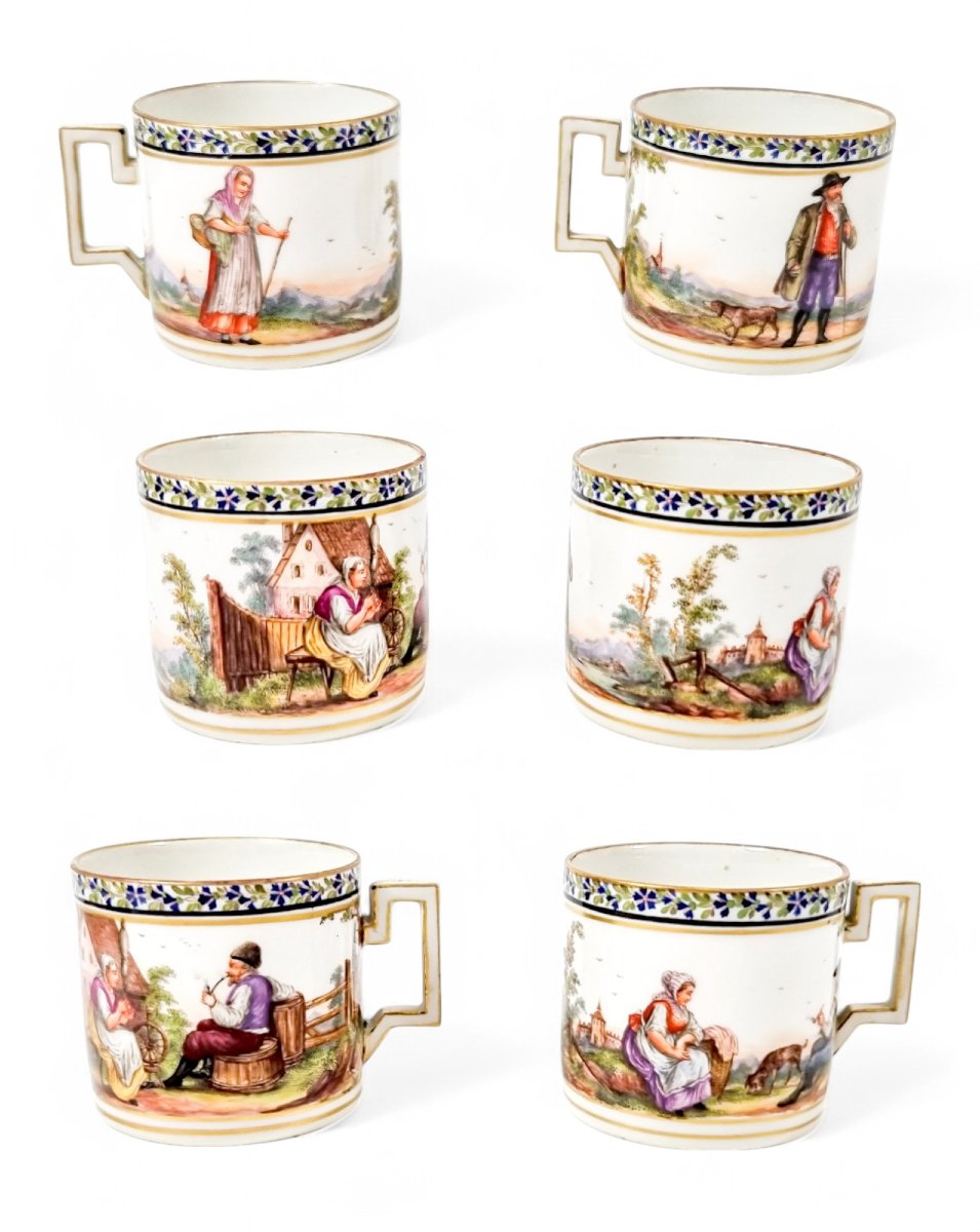 Imperial Russian Porcelain Catherine II Tête-à-tête Coffee Service, C. 1762-1796, St Petersburg-photo-2