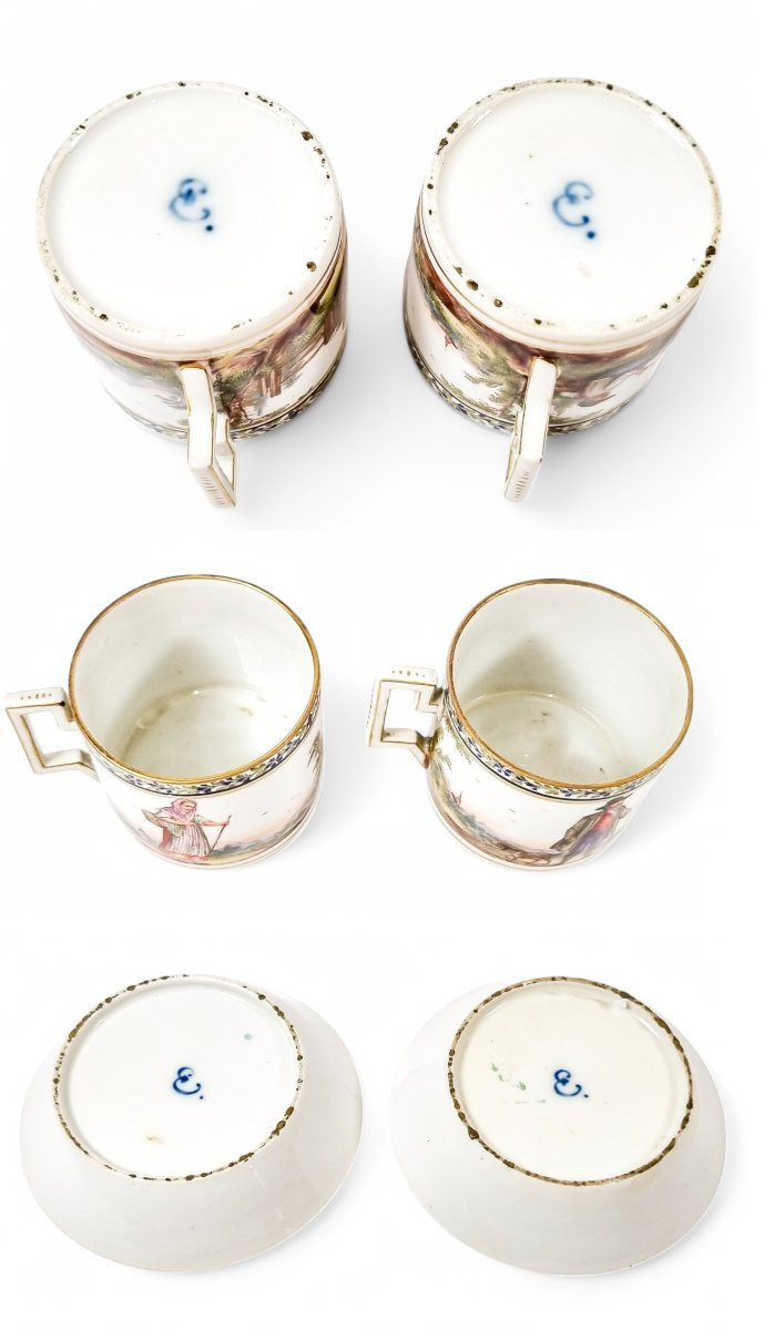 Imperial Russian Porcelain Catherine II Tête-à-tête Coffee Service, C. 1762-1796, St Petersburg-photo-3