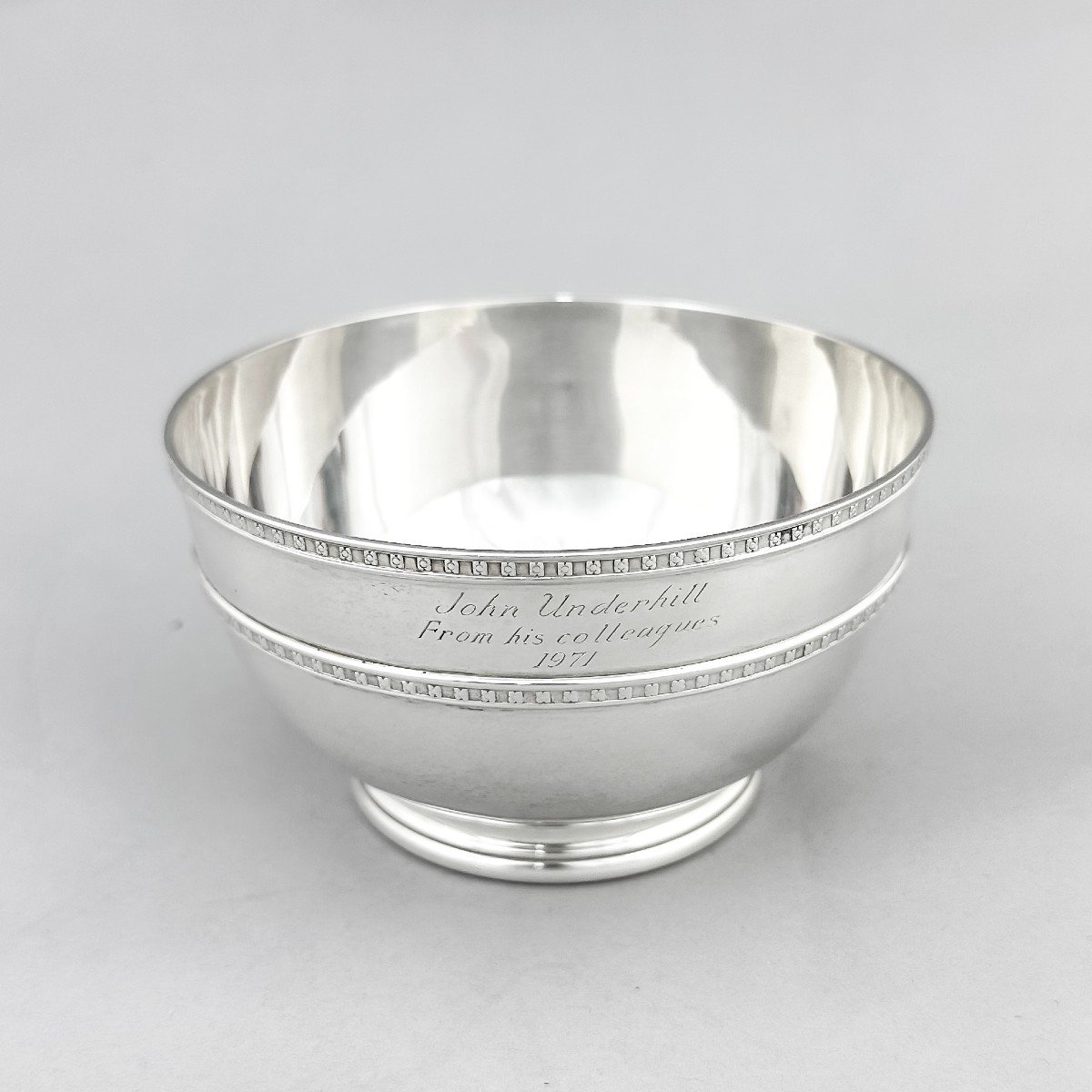 Heavy Sterling Silver Sugar Basin /bowl ,210g  ,925 Silver-photo-2