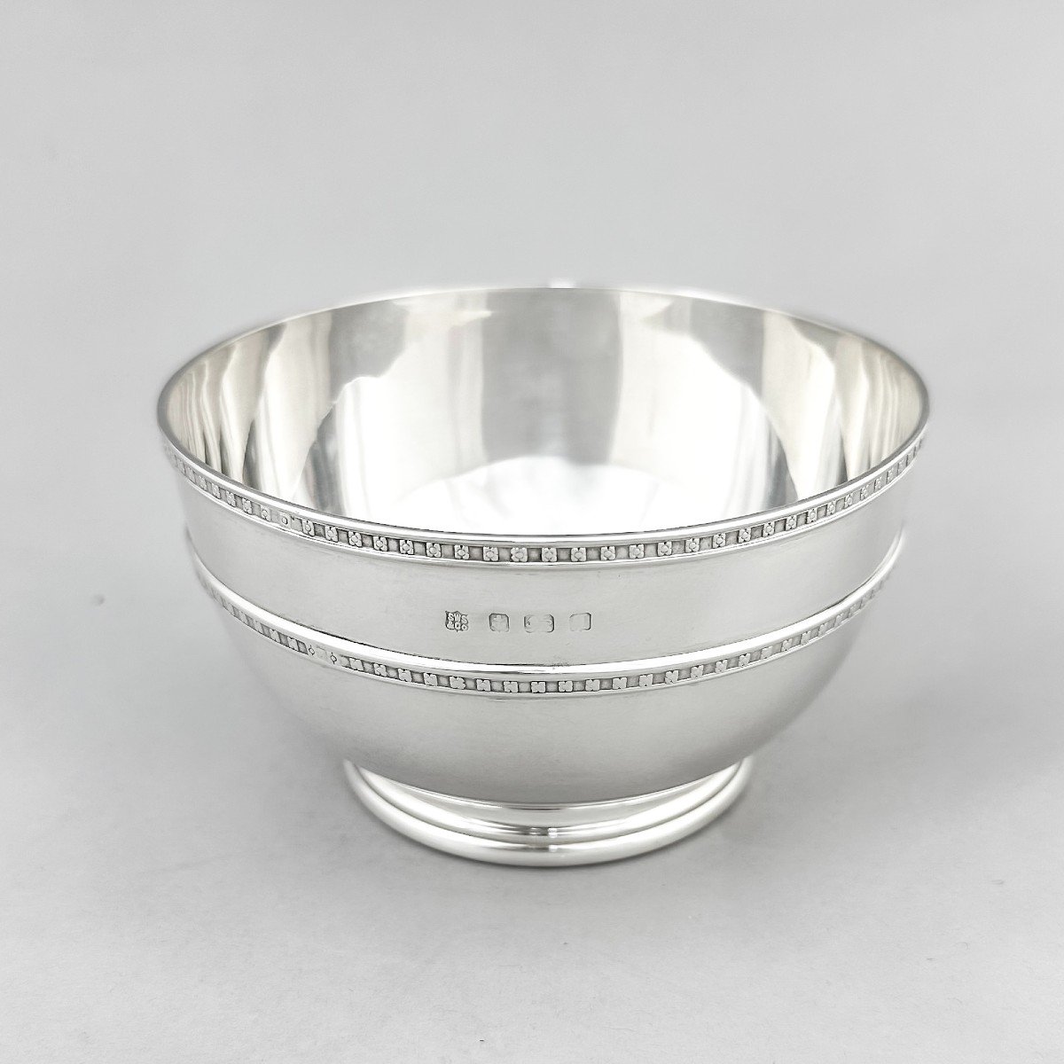 Heavy Sterling Silver Sugar Basin /bowl ,210g  ,925 Silver-photo-4