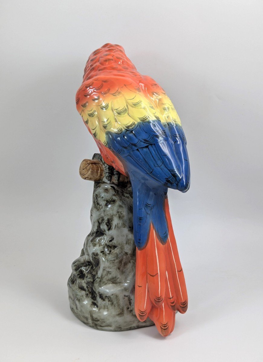 Royal Dux Figurine Parrot, Bohemia, Czech Republic-photo-1