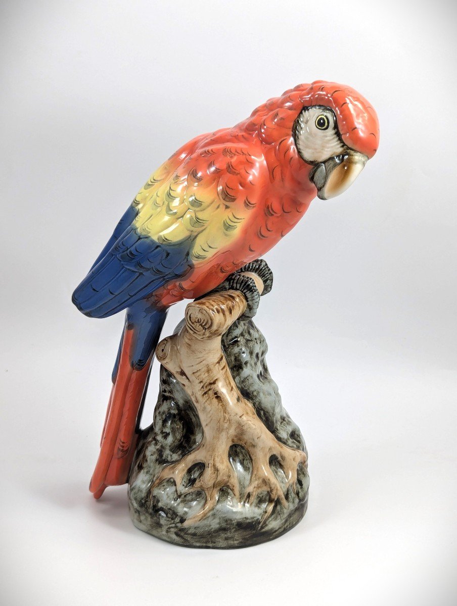 Royal Dux Figurine Parrot, Bohemia, Czech Republic