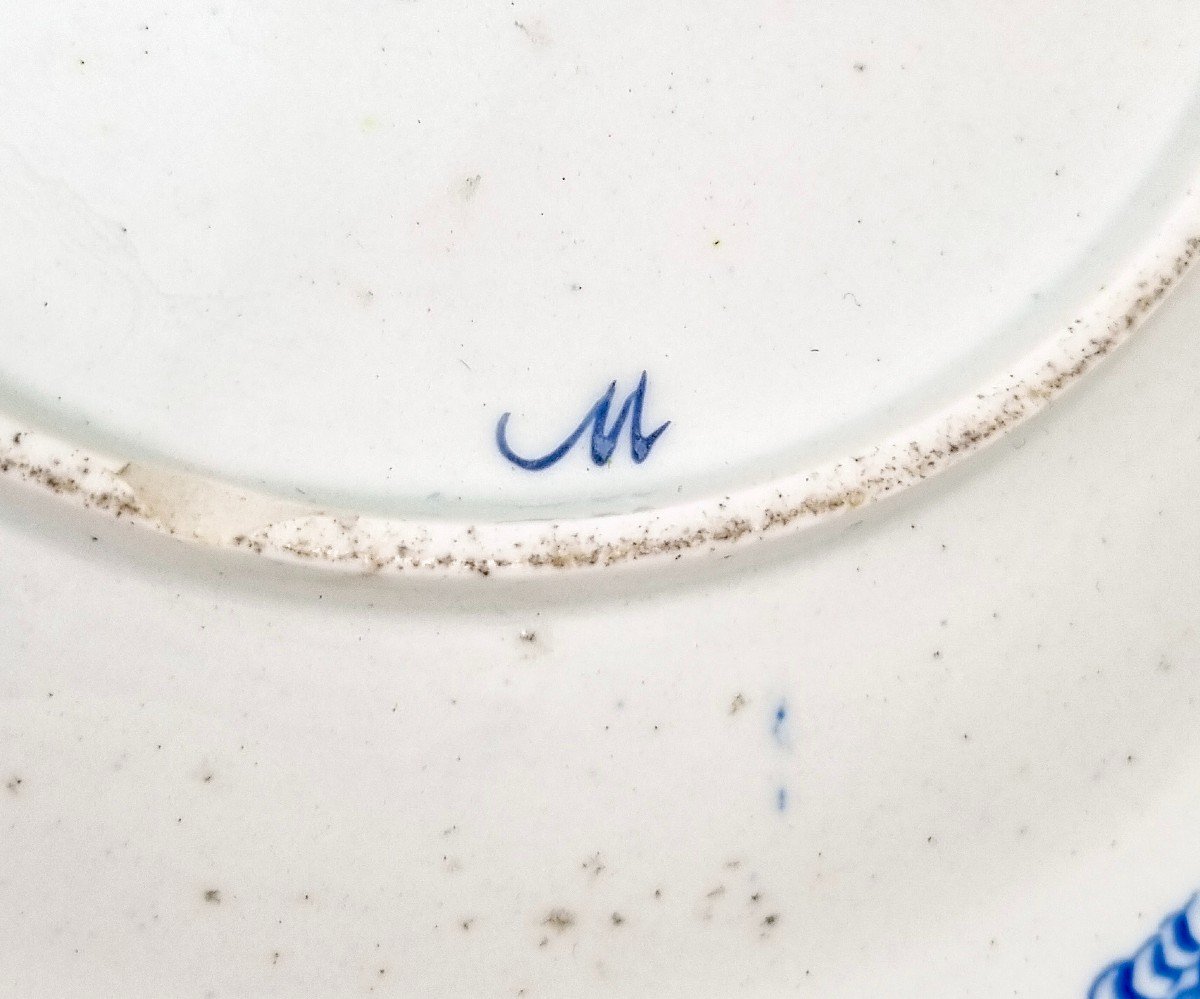 George III 18th Century First Period Worcester Chinoiserie Blue And White Porcelain Dragon Bowl-photo-3