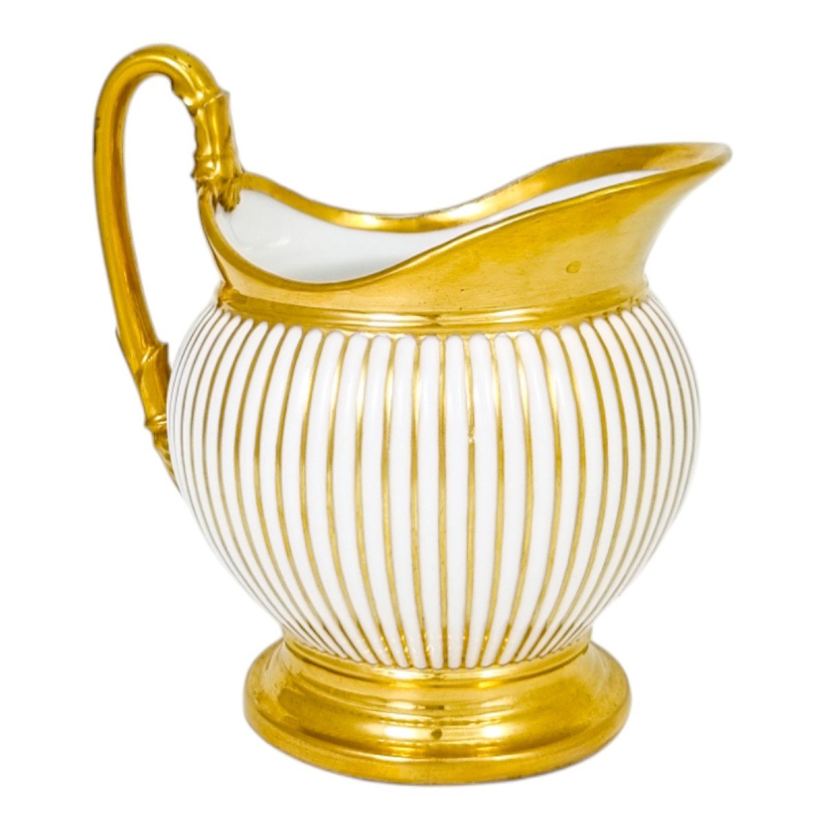 1830’s French Empire Old Paris Porcelain Large Gilded Milk Jug / Carafe, Jean-pierre Feuillet-photo-3