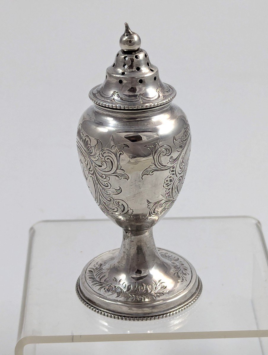 Victorian Silver Sugar Shaker/sifter, Birmingham, 1857-photo-4