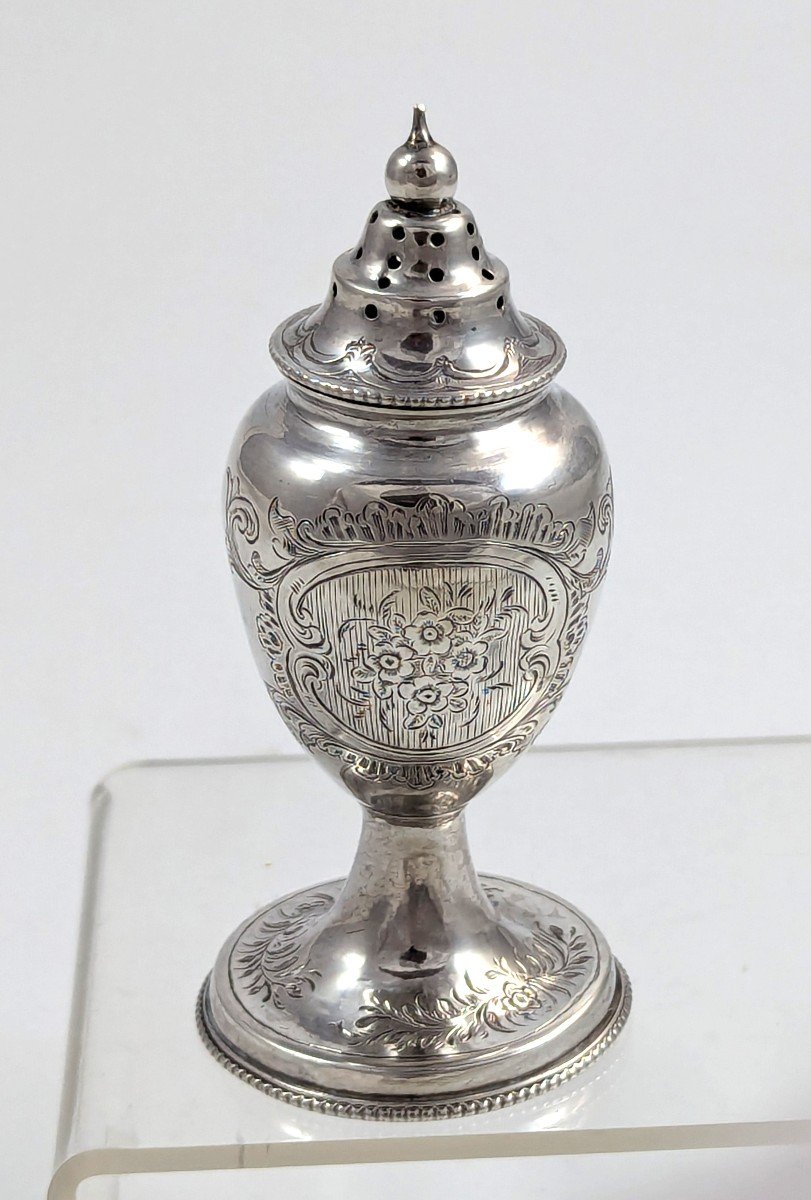 Victorian Silver Sugar Shaker/sifter, Birmingham, 1857-photo-1