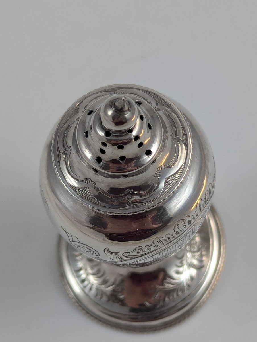 Victorian Silver Sugar Shaker/sifter, Birmingham, 1857-photo-7