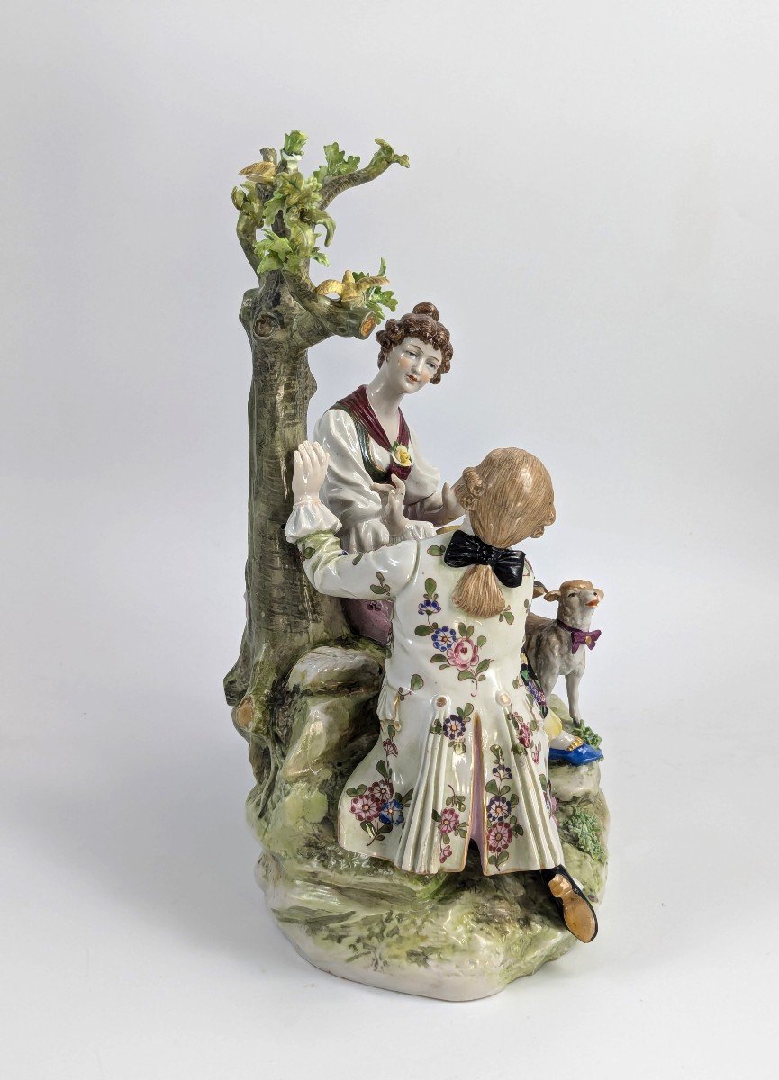 Large Porcelain Figurine , Carl Thieme, Dresden, C. 1880-photo-1