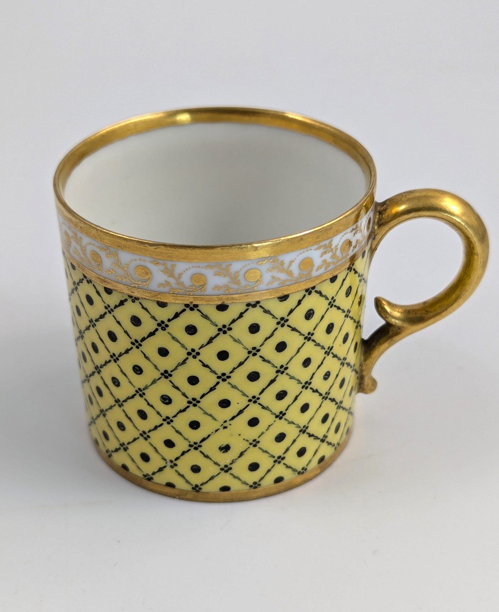 Tasse Et Soucoupe Antiques En Porcelaine, Dihl Et Guérhard, France, Vers 1790-photo-4