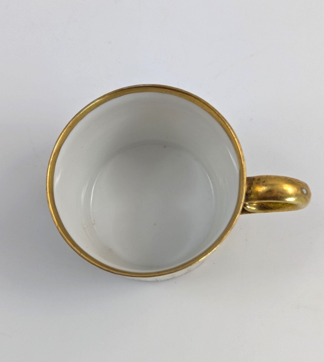 Tasse Et Soucoupe Antiques En Porcelaine, Dihl Et Guérhard, France, Vers 1790-photo-6