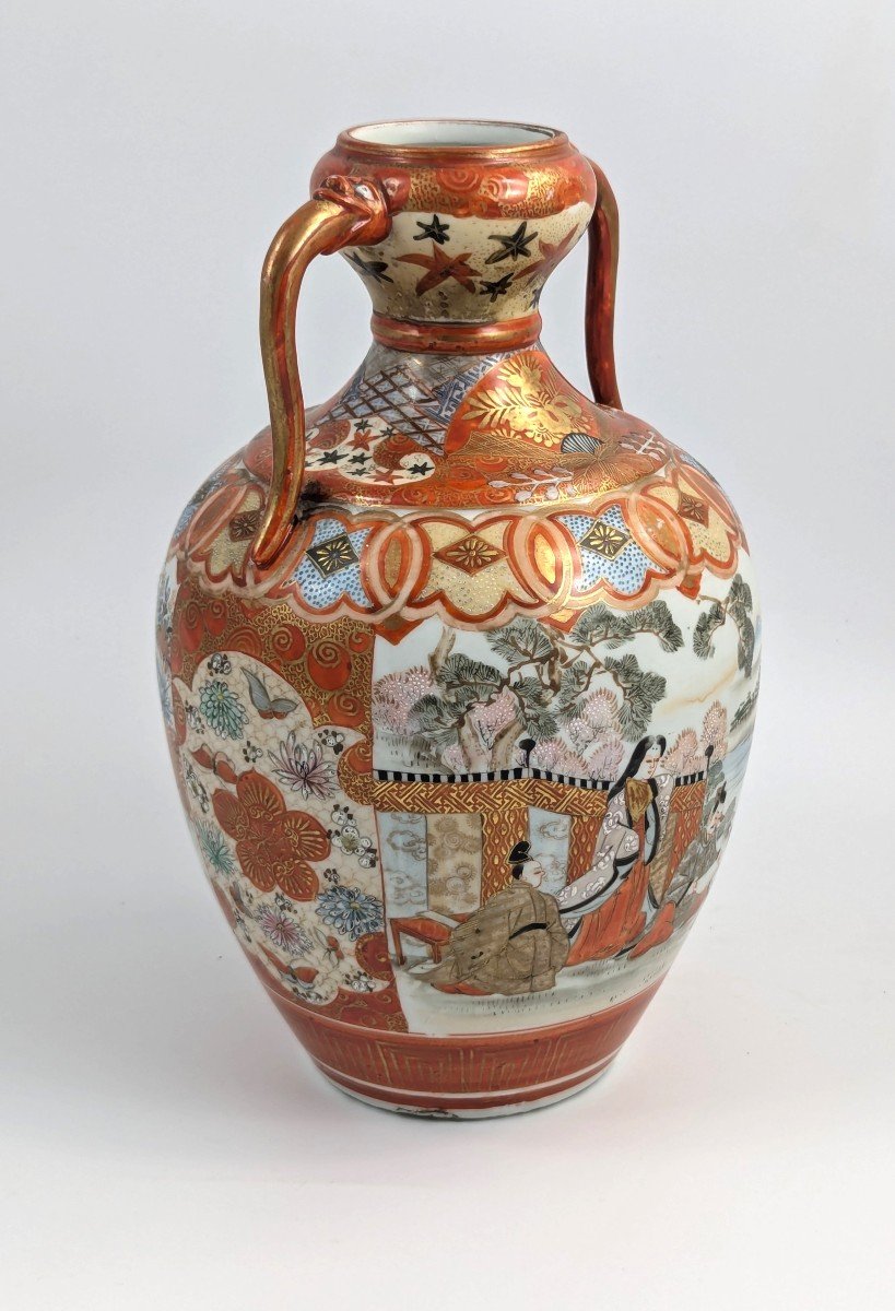 Vase En Porcelaine De Kutani, Japon, Période Meiji, XIXe Siècle.-photo-2