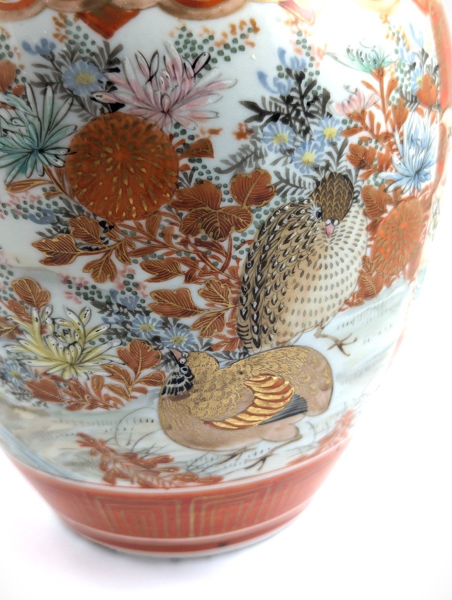 Vase En Porcelaine De Kutani, Japon, Période Meiji, XIXe Siècle.-photo-7