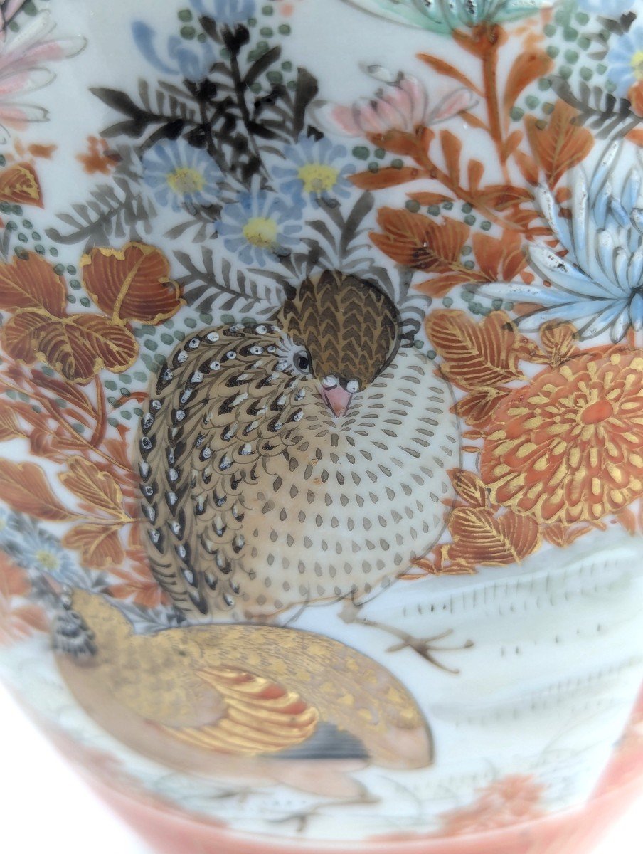 Vase En Porcelaine De Kutani, Japon, Période Meiji, XIXe Siècle.-photo-8