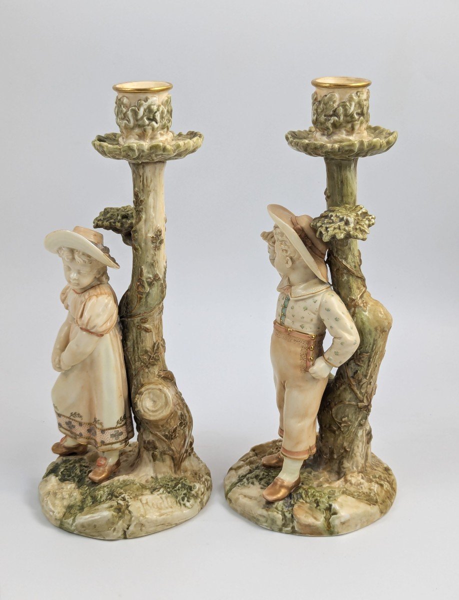 Royal Worcester, Figurines/chandeliers, James Hadley, 1887-photo-2