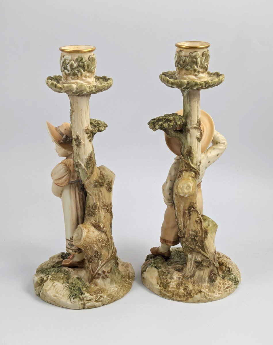 Royal Worcester, Figurines/chandeliers, James Hadley, 1887-photo-3