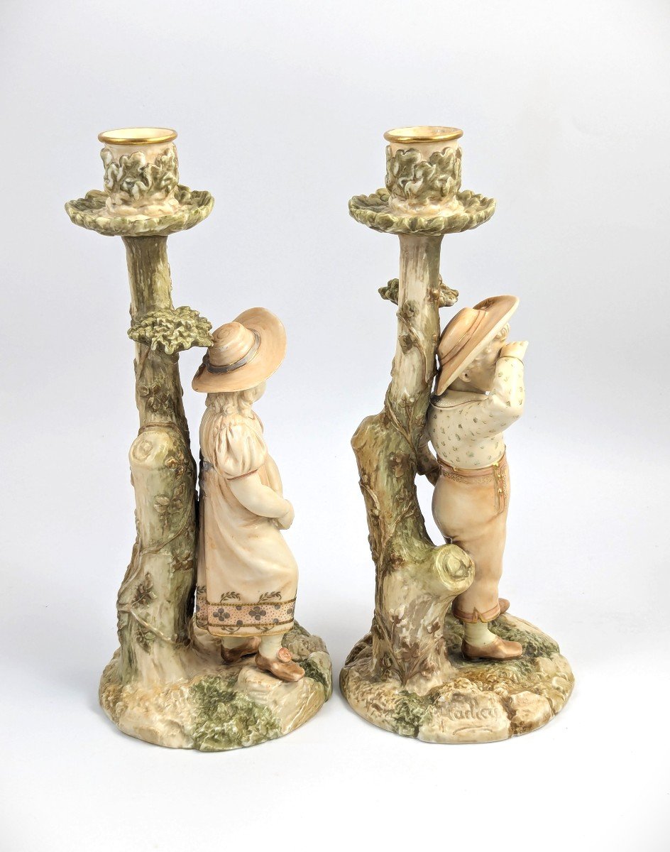 Royal Worcester, Figurines/chandeliers, James Hadley, 1887-photo-1