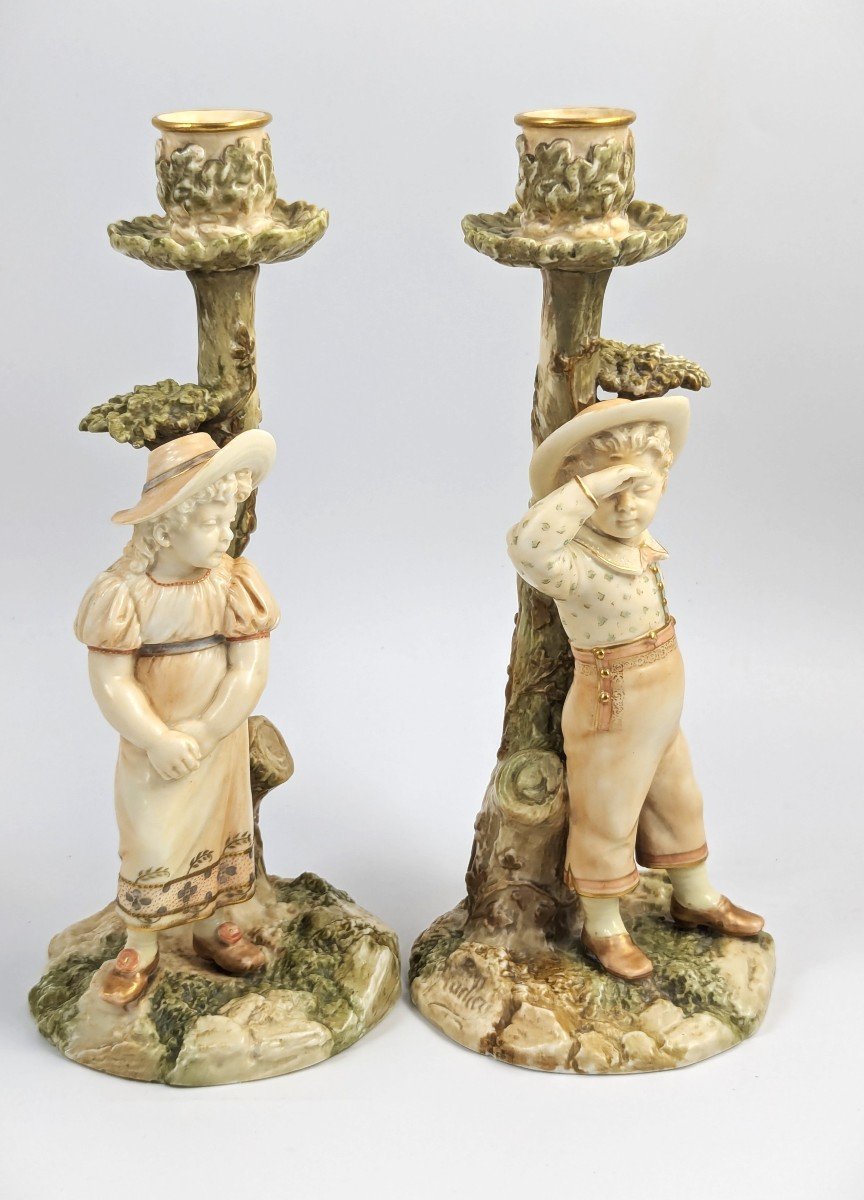 Royal Worcester, Figurines/chandeliers, James Hadley, 1887-photo-2