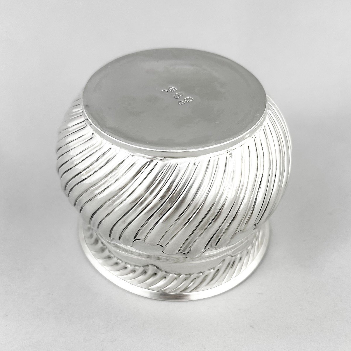  Victorian Sterling Silver Sugar Bowl,1882,107 G  -photo-3